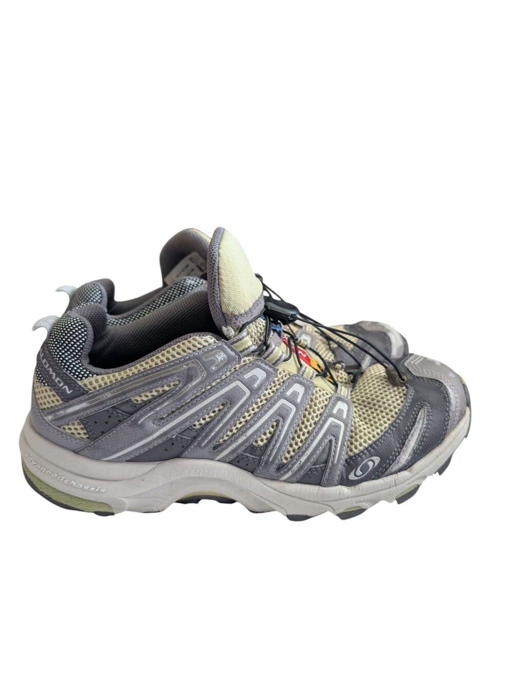 Salomon XA Pro 3D Womens 9 Gray Green Mesh Trail Running Hiking Shoes